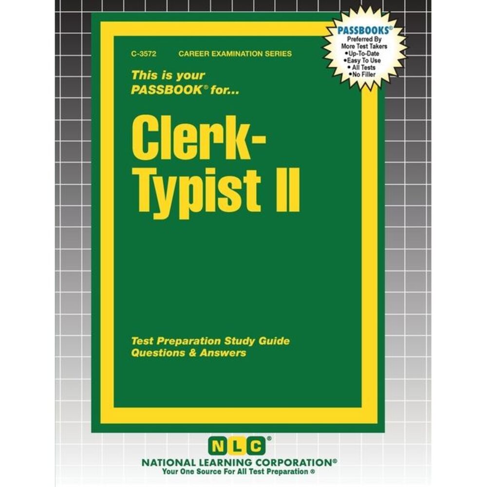 Clerk-Typist II -- Passbooks